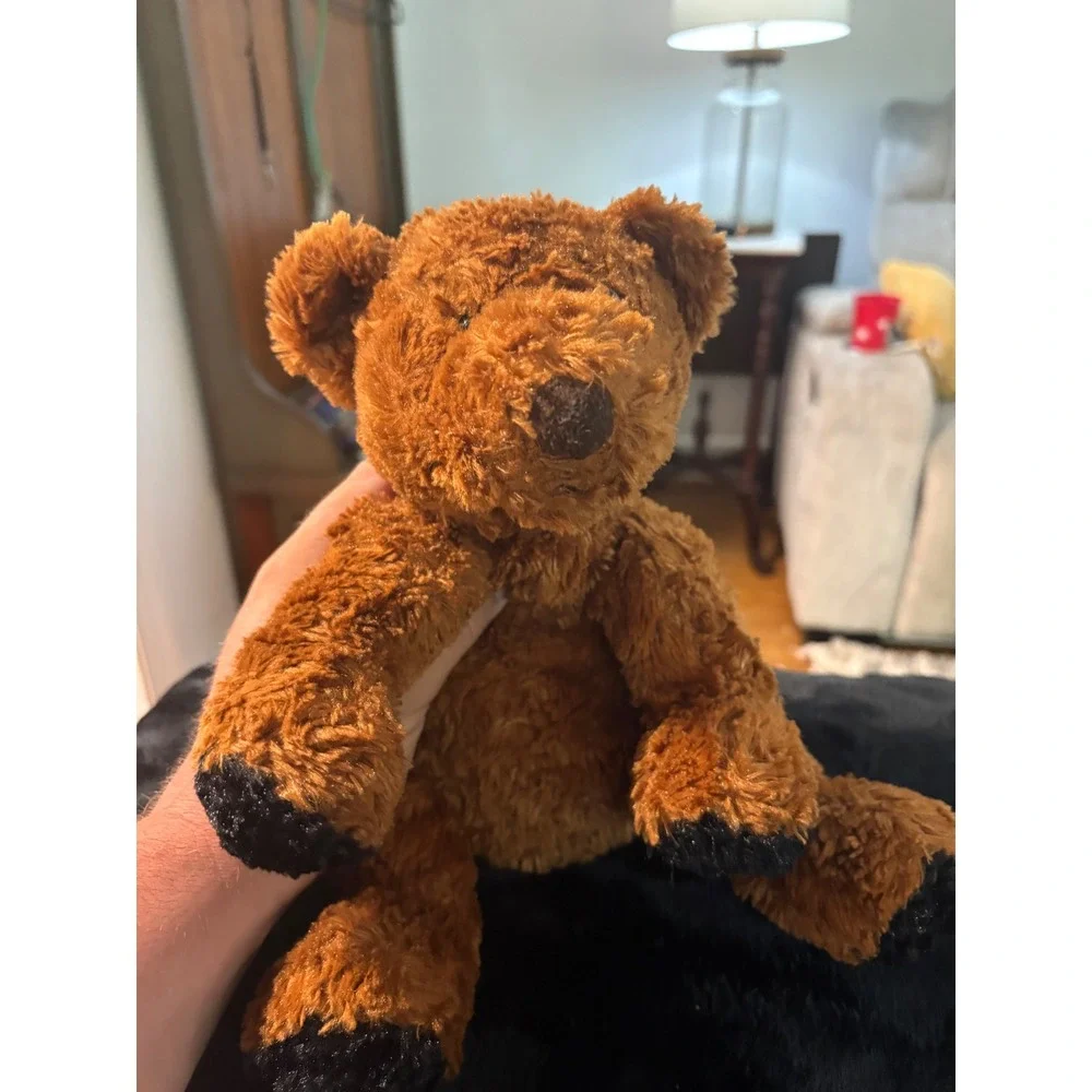 Russ Berrie Toffee Teddy Bear Brown Shaggy Plush Stuffed Animal Toy Vintage